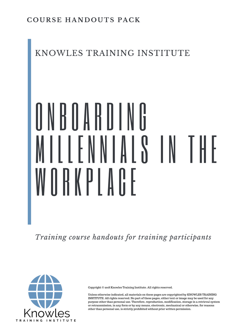 Onboarding Millennials In The Workplace Course