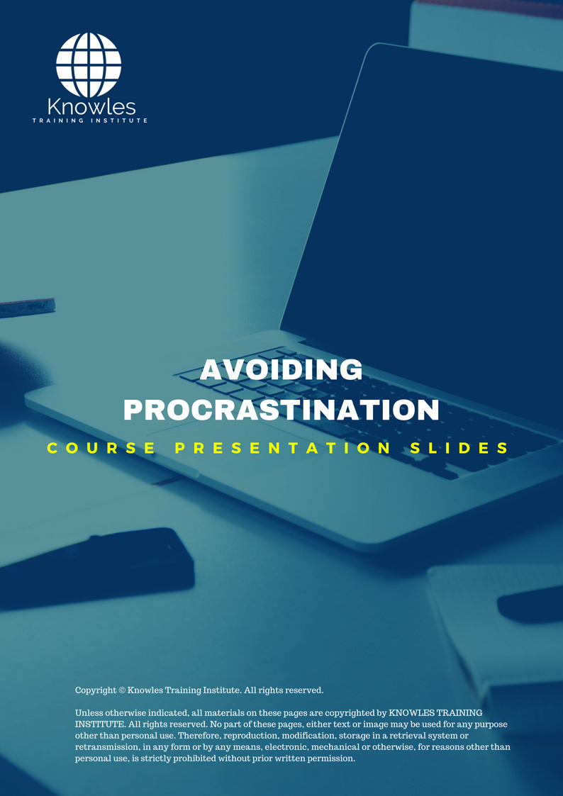 Avoiding Procrastination Training Course