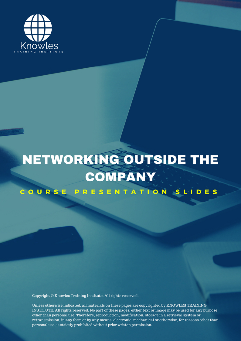 Networking Outside The Company Course