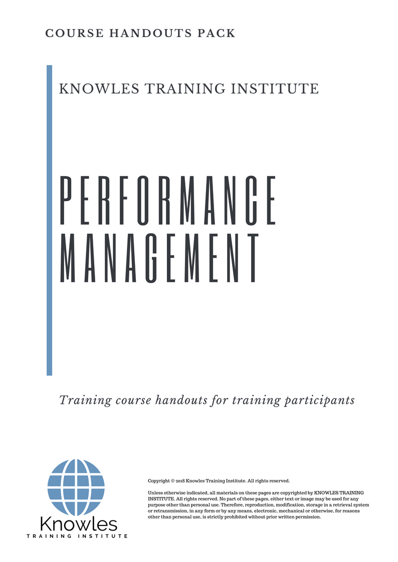 Performance Management Training Course