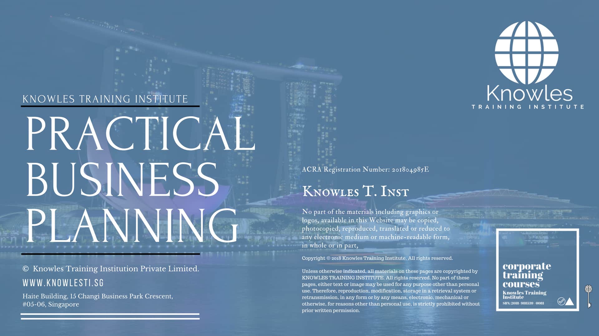 Practical Business Planning Training Course In Singapore - Knowles ...