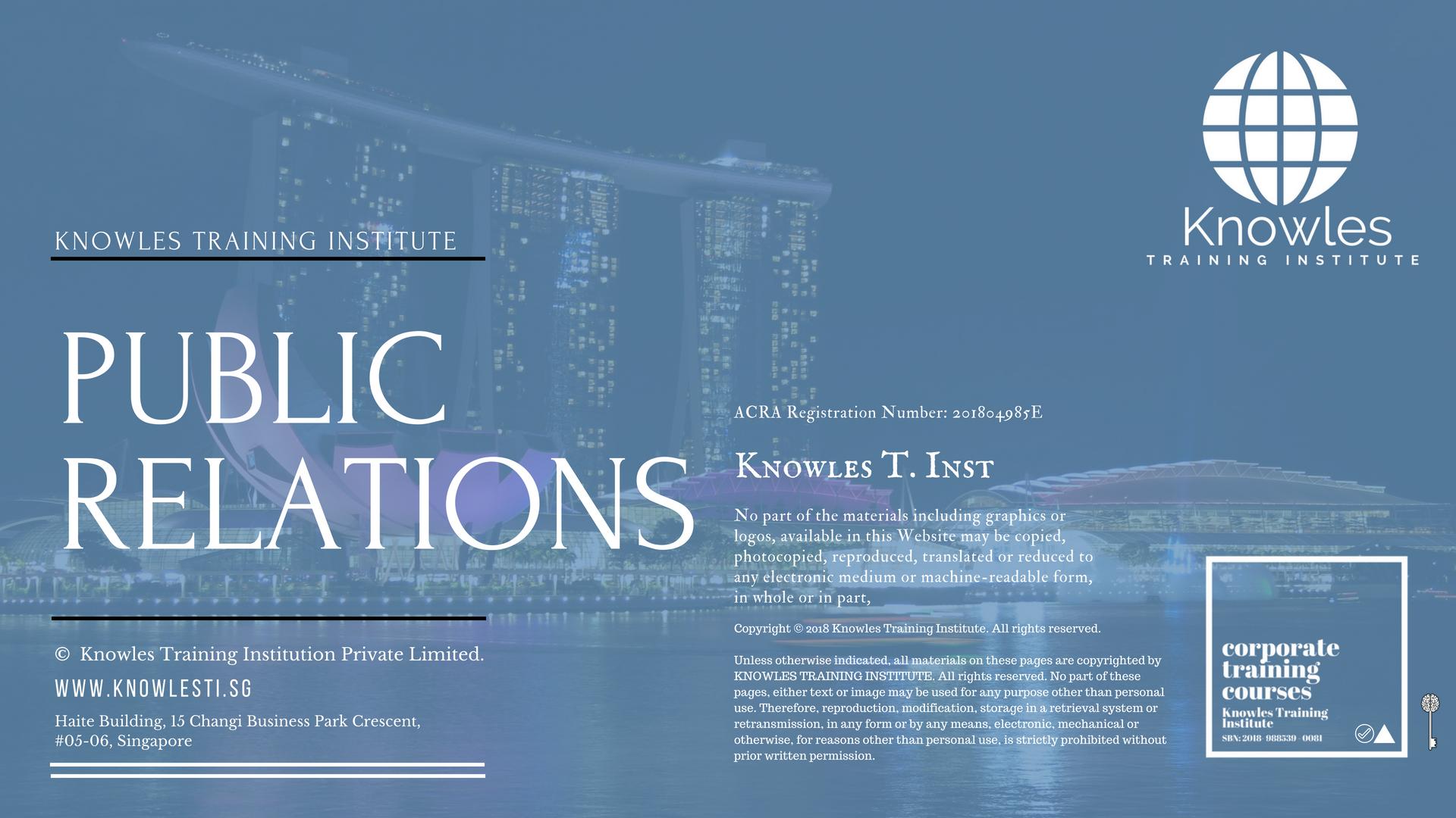 Public Relations Course In Singapore