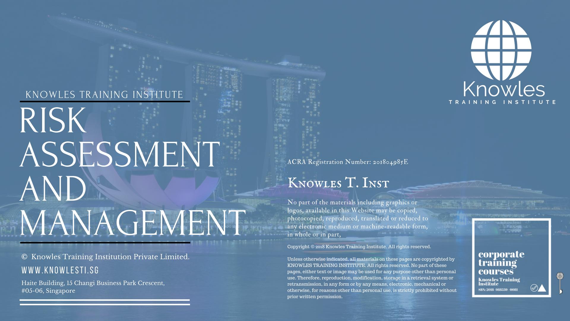 Risk Assessment And Management Course in Singapore