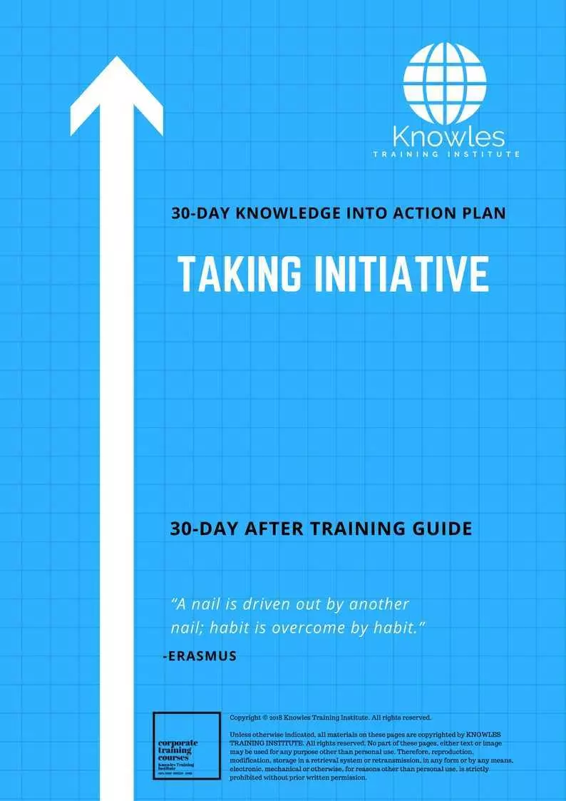 Taking Initiative Training Course