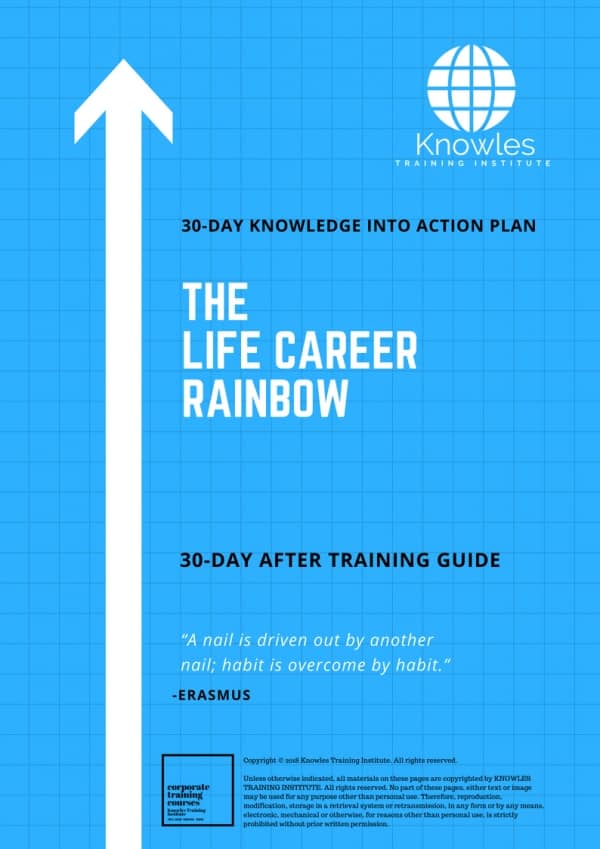 Life Career Rainbow Training Course In Singapore Knowles Training
