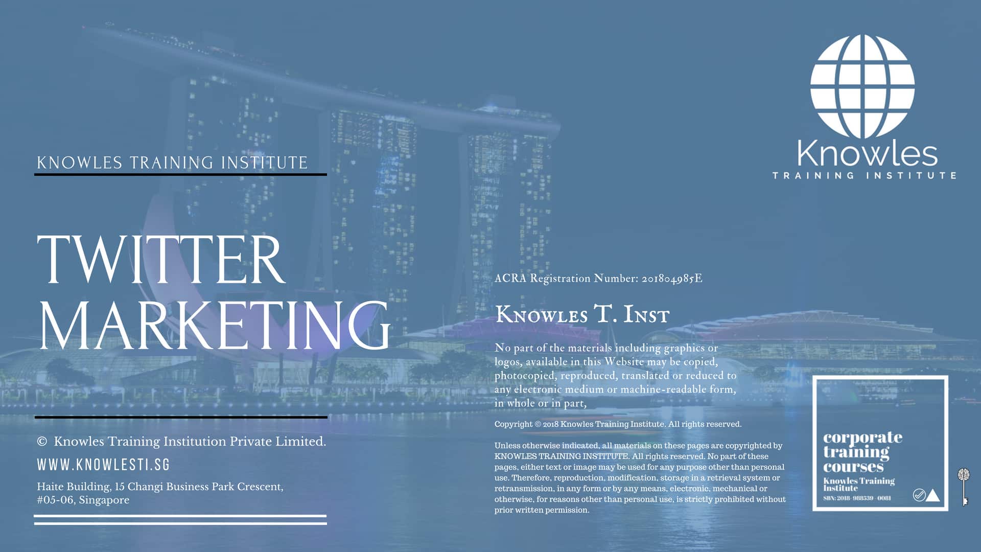Twitter Marketing Training Course in Singapore