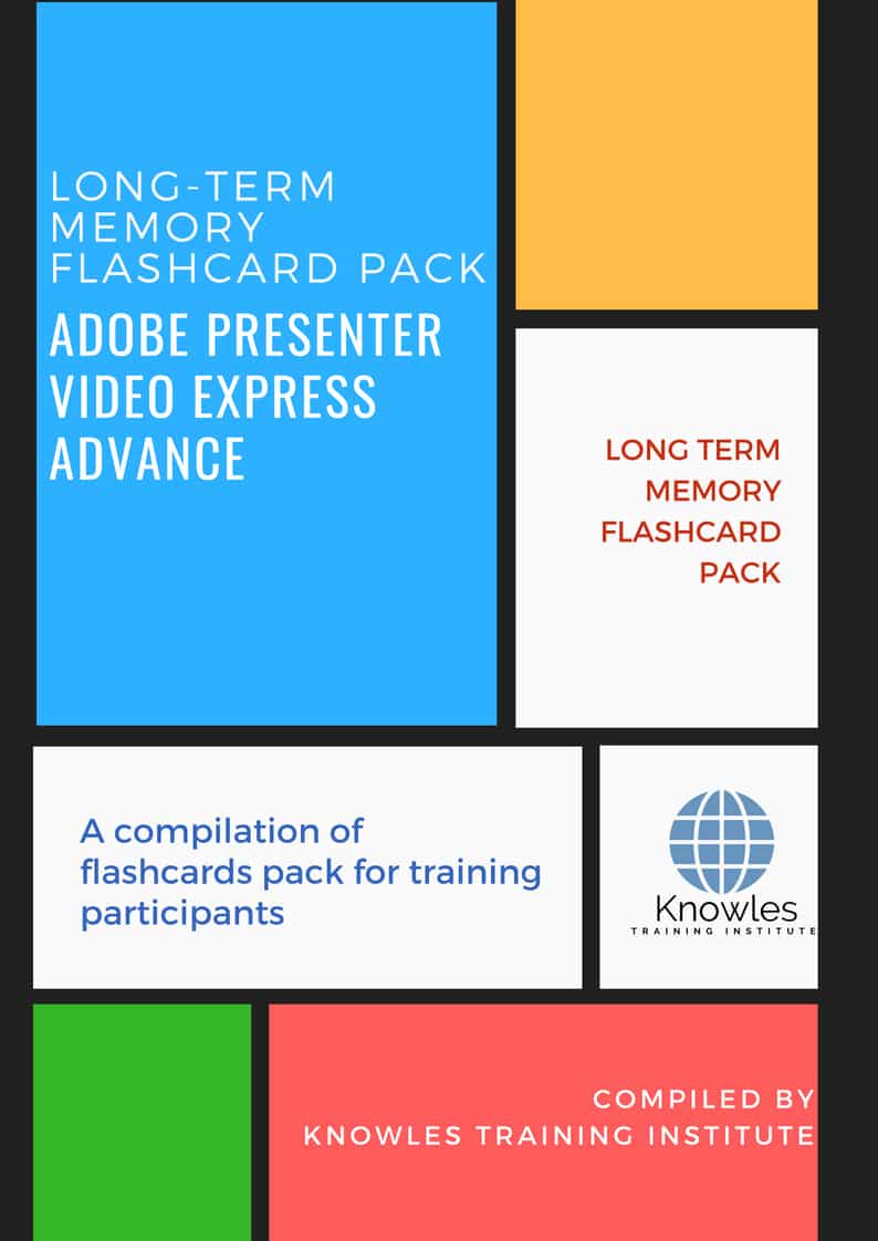 Adobe Presenter Video Express Advance Training Flashcards