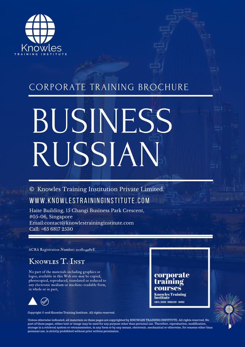 Business Russian Training Course Brochure