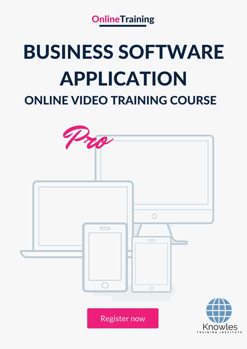 Business Software Application Online Training Video Course