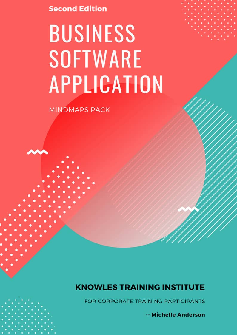 Business Software Application Training Course MindMaps
