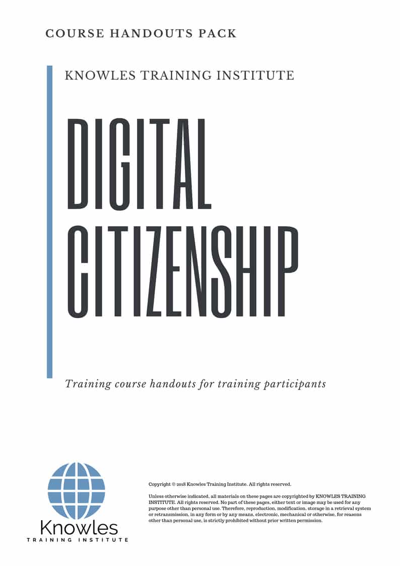 Digital Citizenship Course Handouts