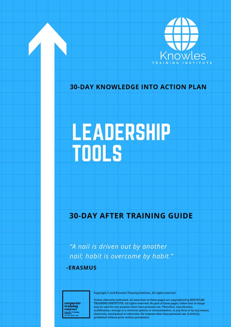 Leadership Tools 30 Day After Training Guide