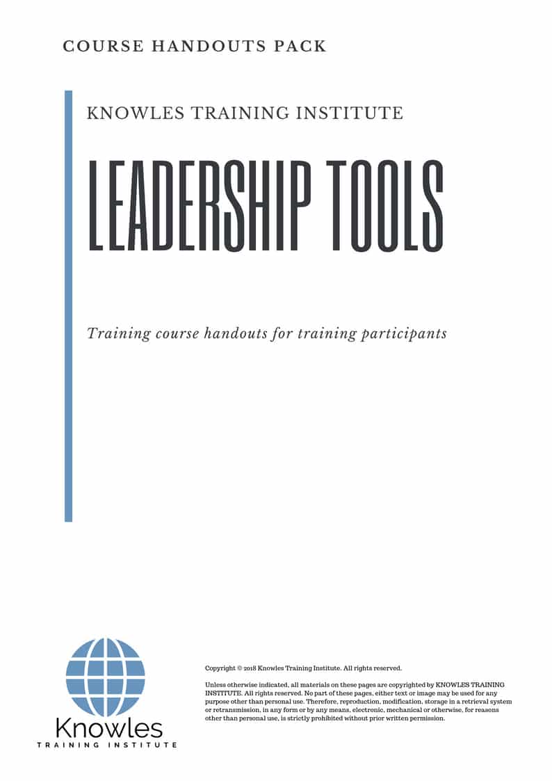 Leadership Tools Course Handouts
