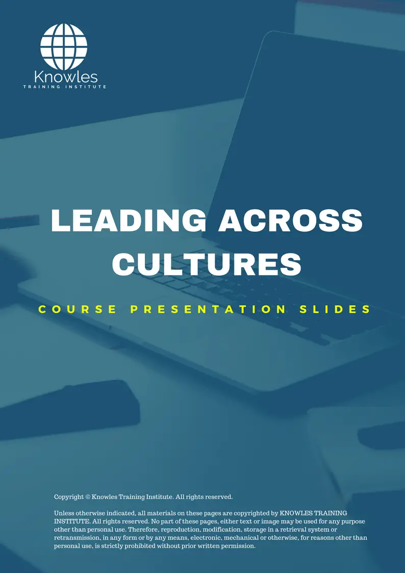 Leading Across Cultures Course