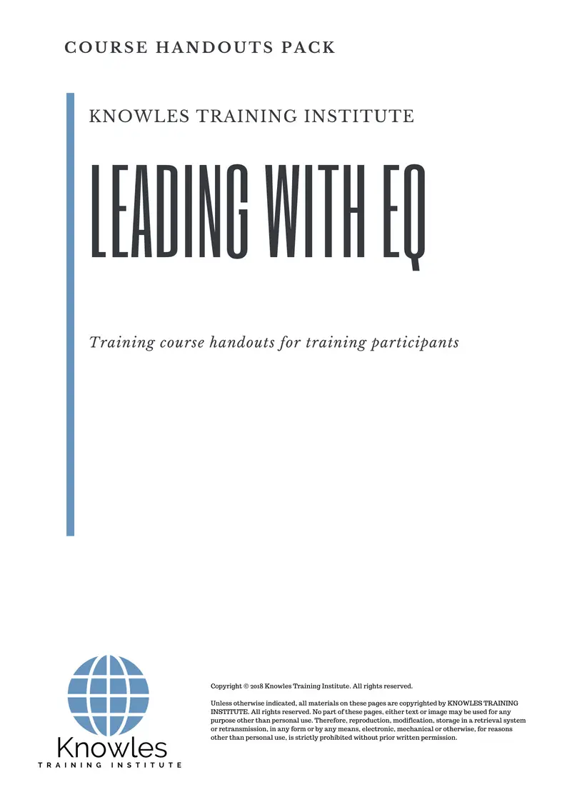 Leading With Eq Training Course