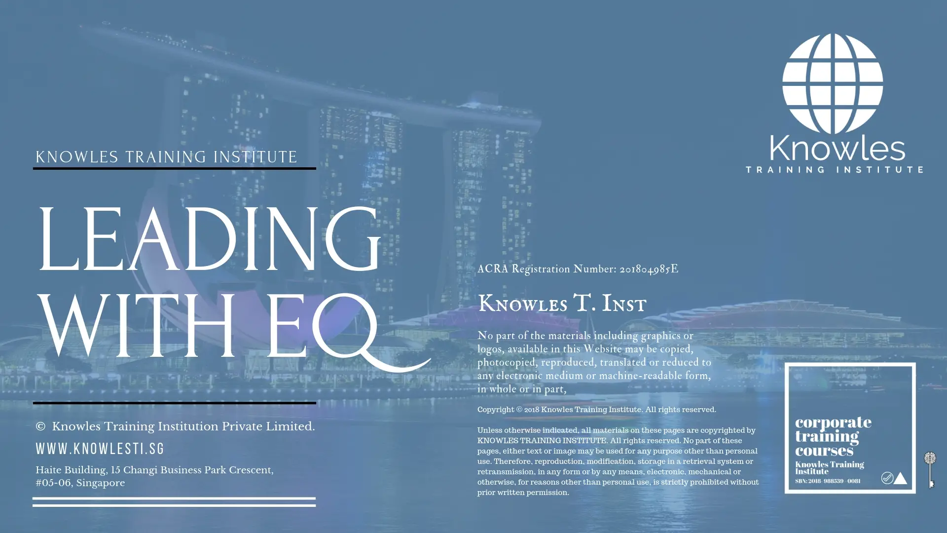 Leading With Eq Training Course