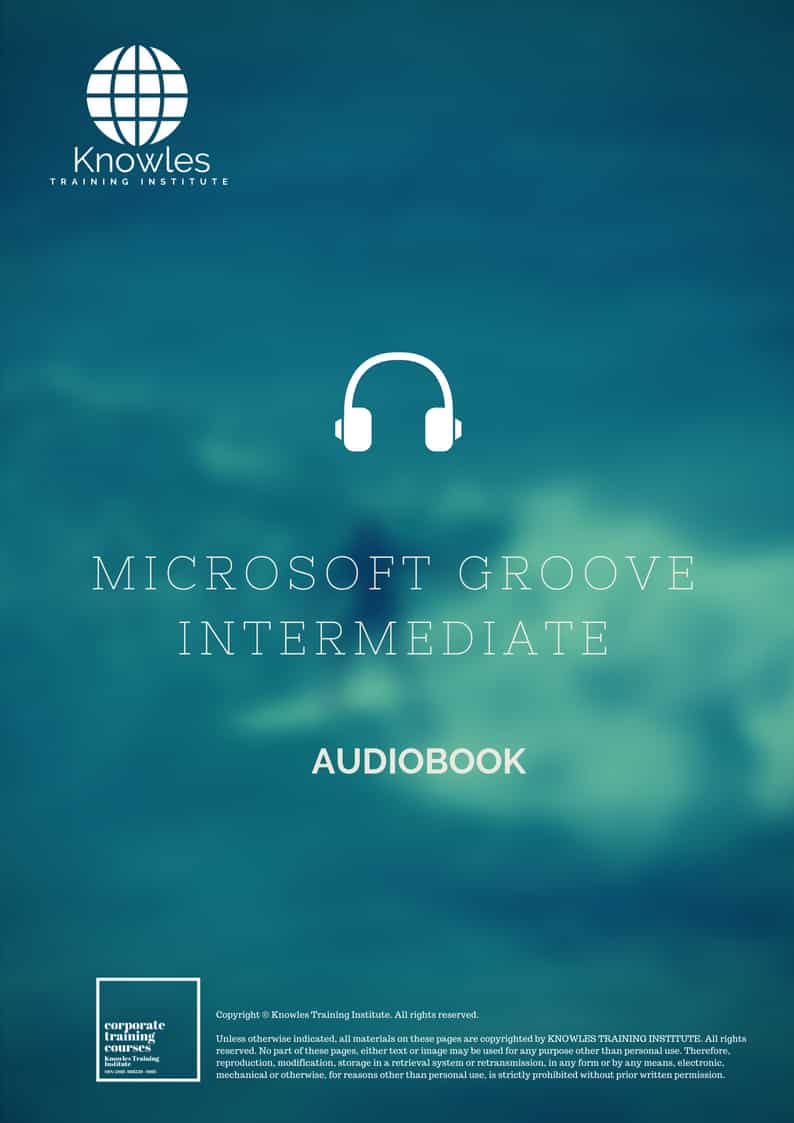Microsoft Groove Intermediate Audio Book Course