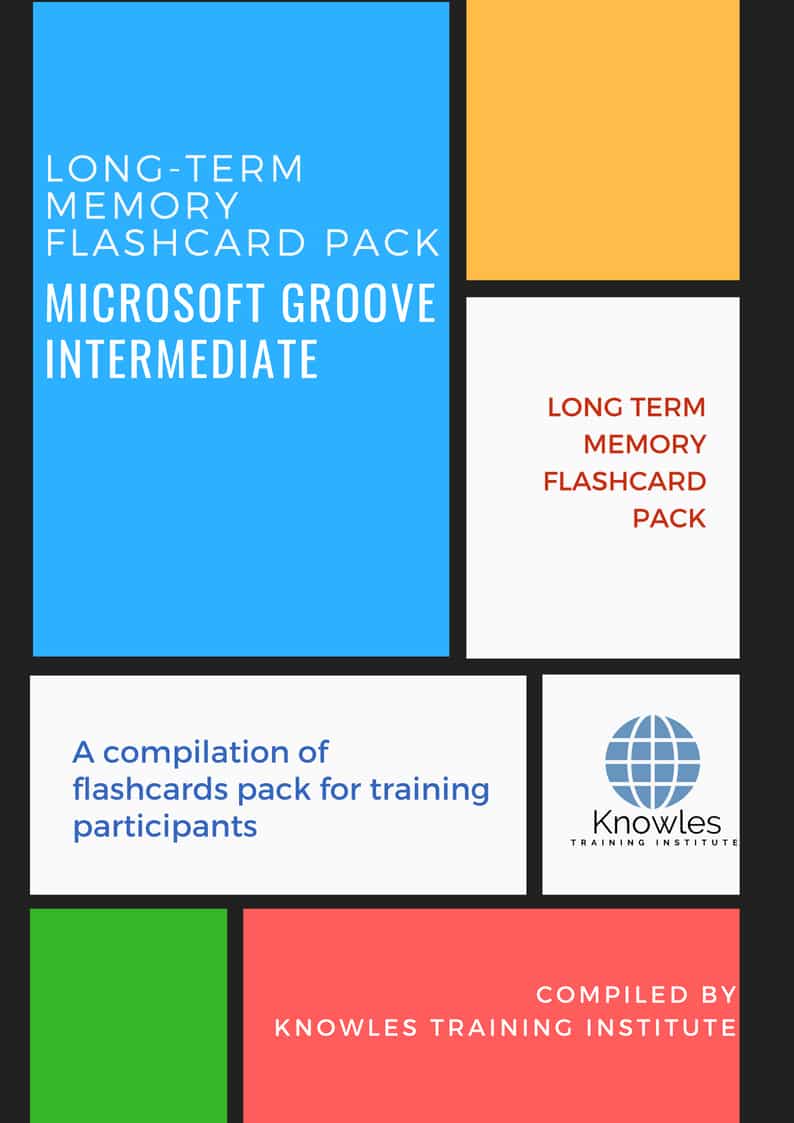 Microsoft Groove Intermediate Training Flashcards