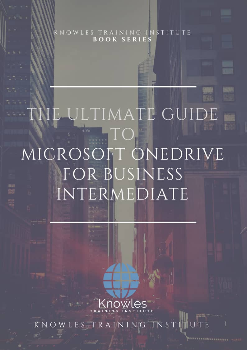 Microsoft Onedrive For Business Intermediate Book