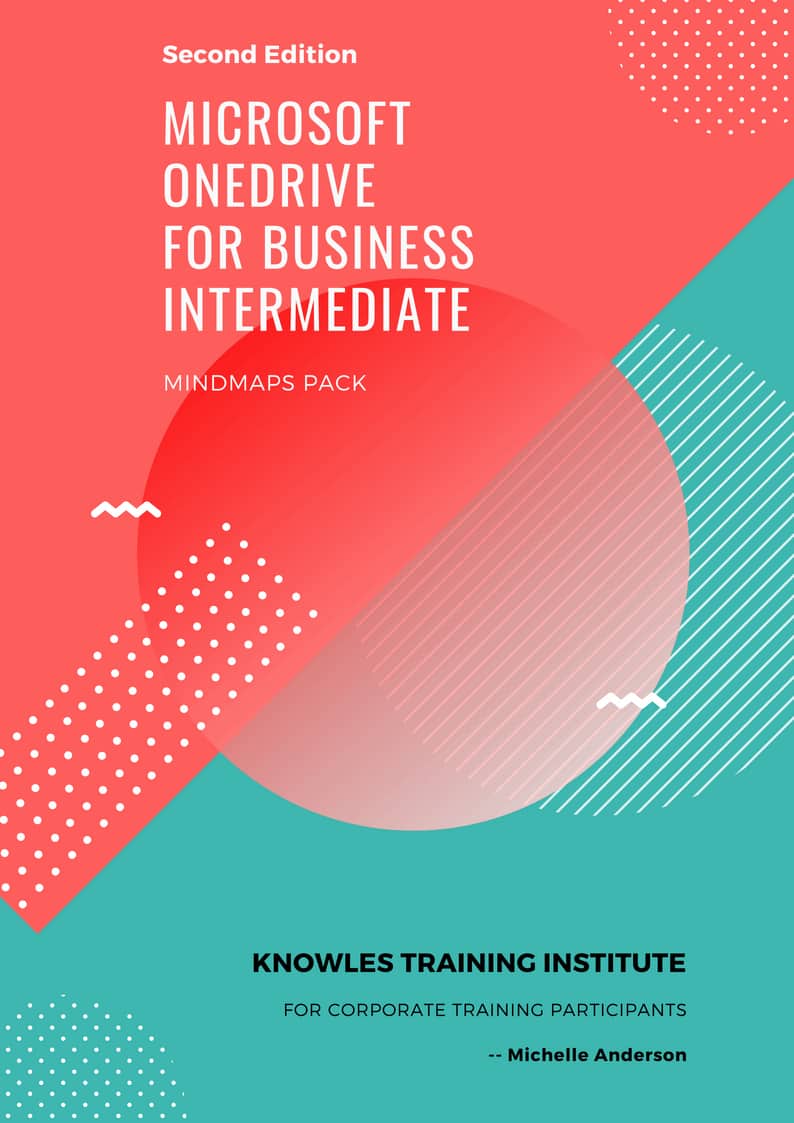 Microsoft Onedrive For Business Intermediate Training Course MindMaps