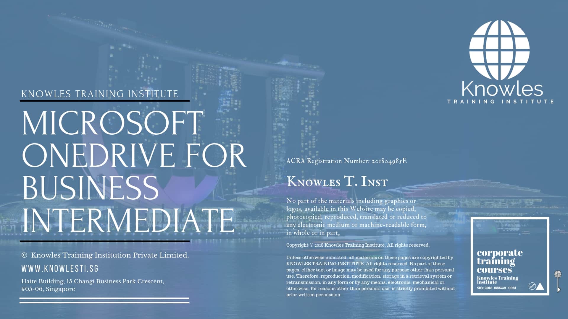 Microsoft Onedrive For Business Intermediate Training Course in Singapore