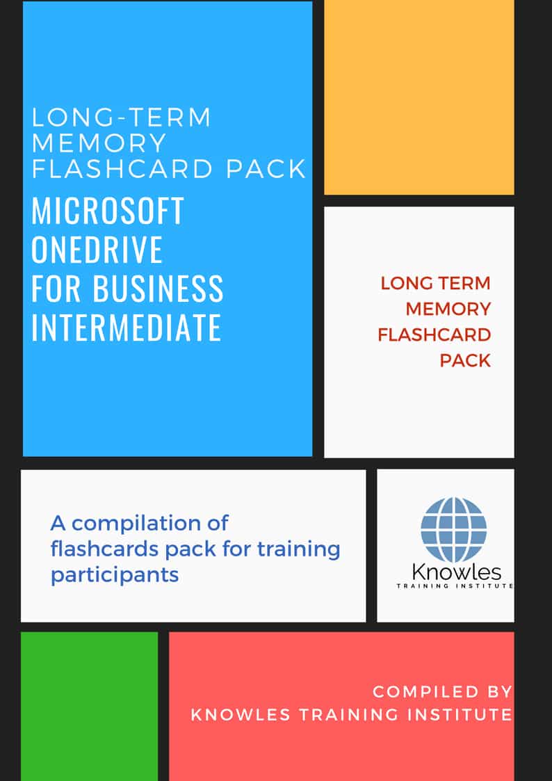 Microsoft Onedrive For Business Intermediate Training Flashcards