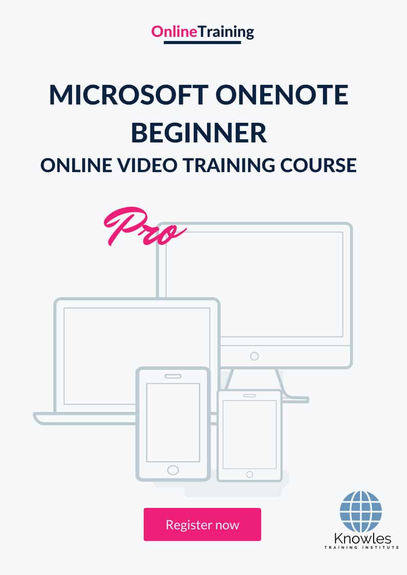Microsoft Onenote Beginner Online Training Video Course