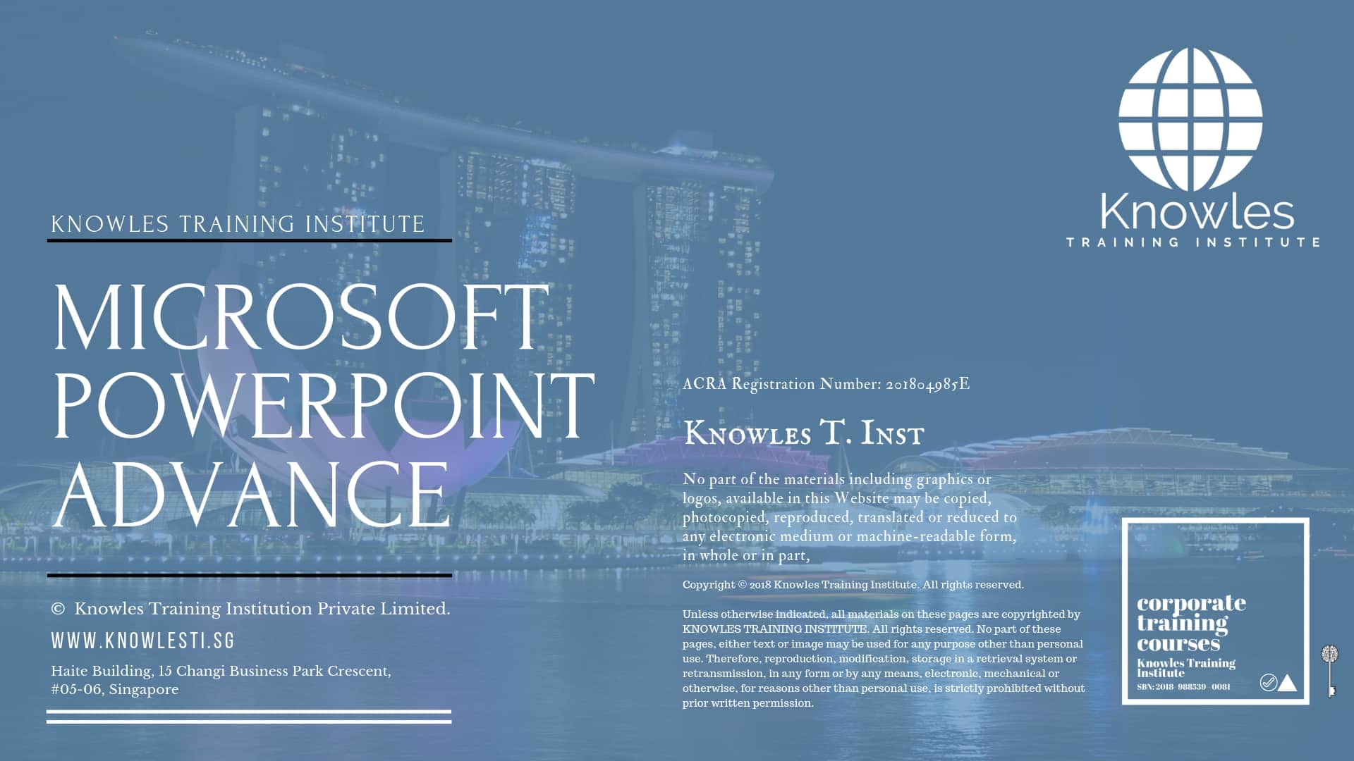 Microsoft Powerpoint Advance Training Course in Singapore