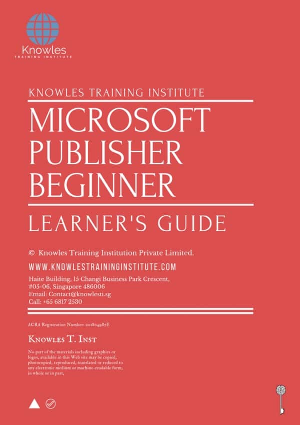 Microsoft Publisher Beginner Training Course In Singapore - Knowles ...