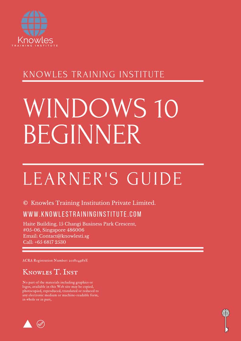 Windows 10 Beginner Training Course Learner’s Guide