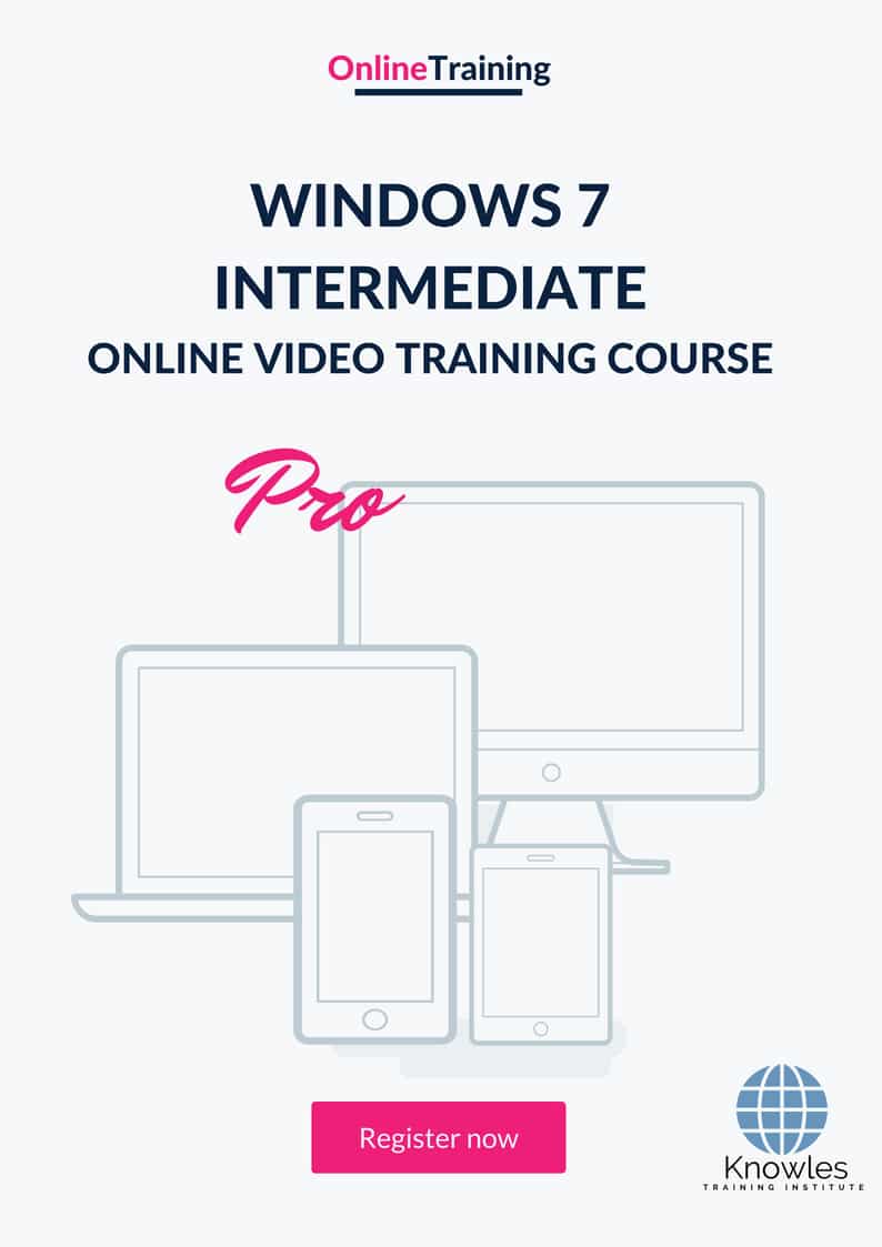 Windows 7 Intermediate Online Training Video Course