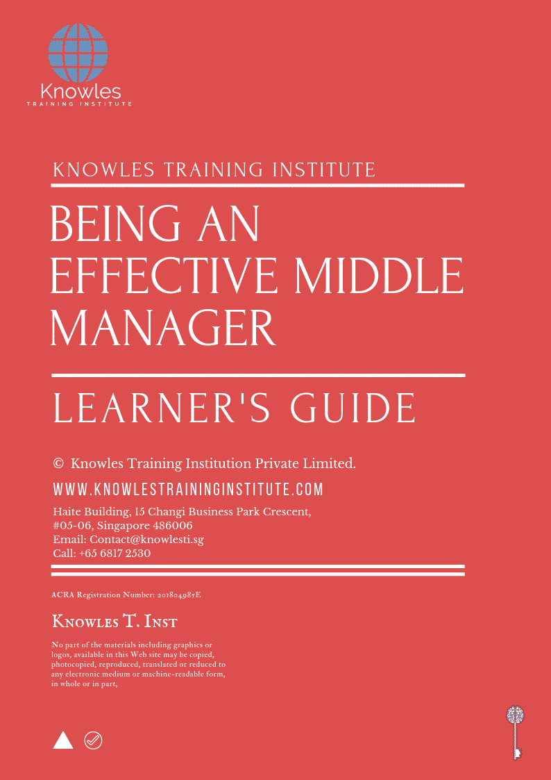 Being An Effective Middle Manager Course