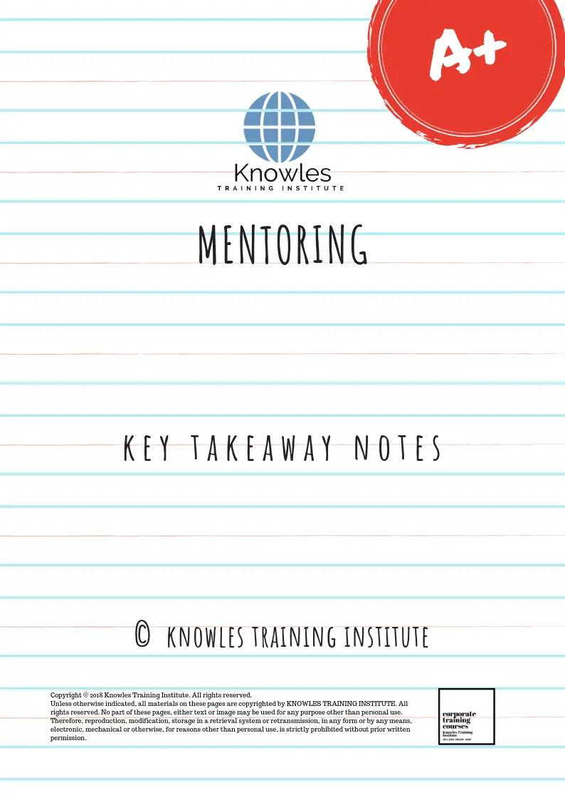 Mentoring Training Course