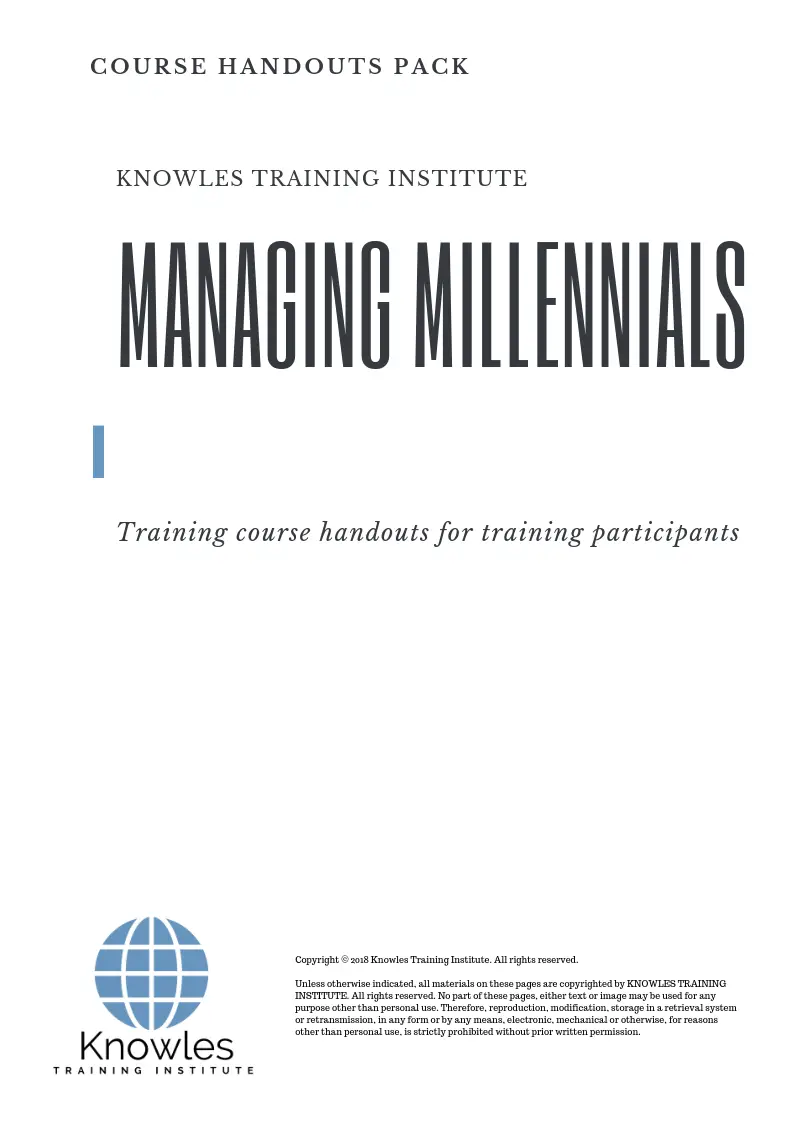 Managing Millennials Training Course