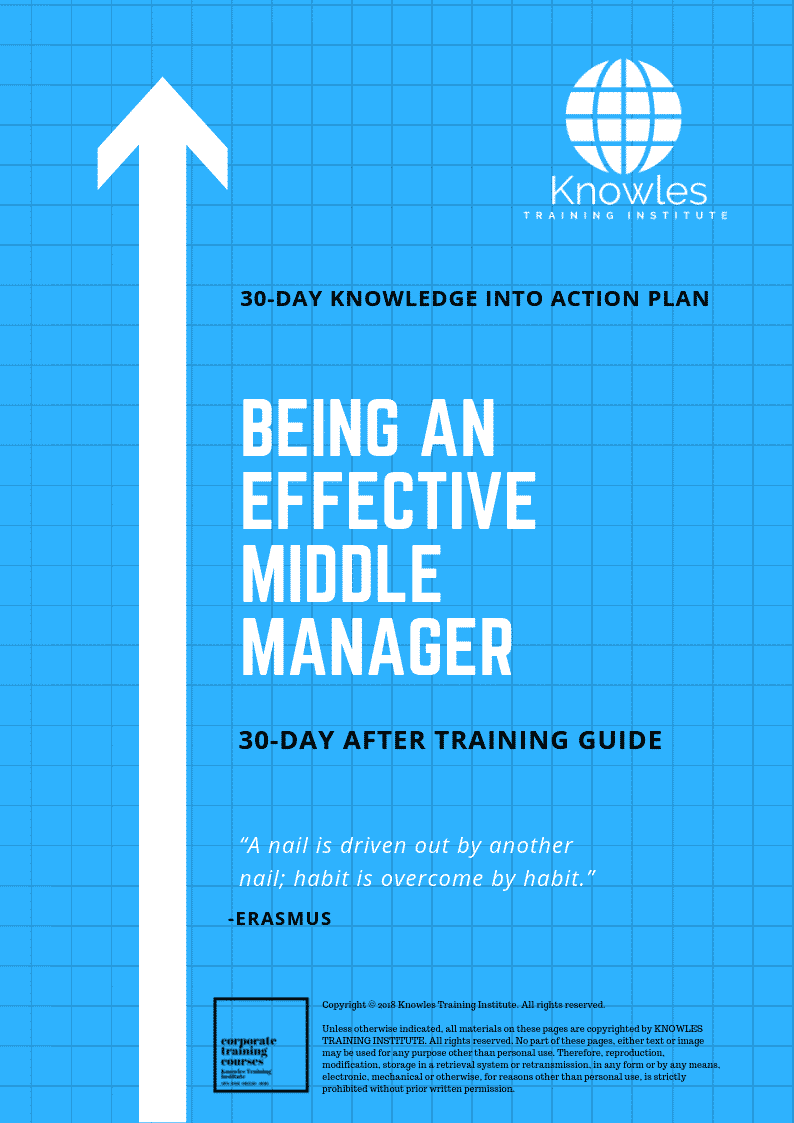 Being An Effective Middle Manager Course