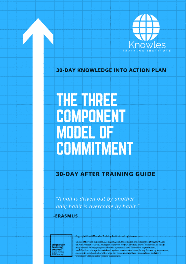 The Three Component Model Of Commitment Training Course In Singapore ...