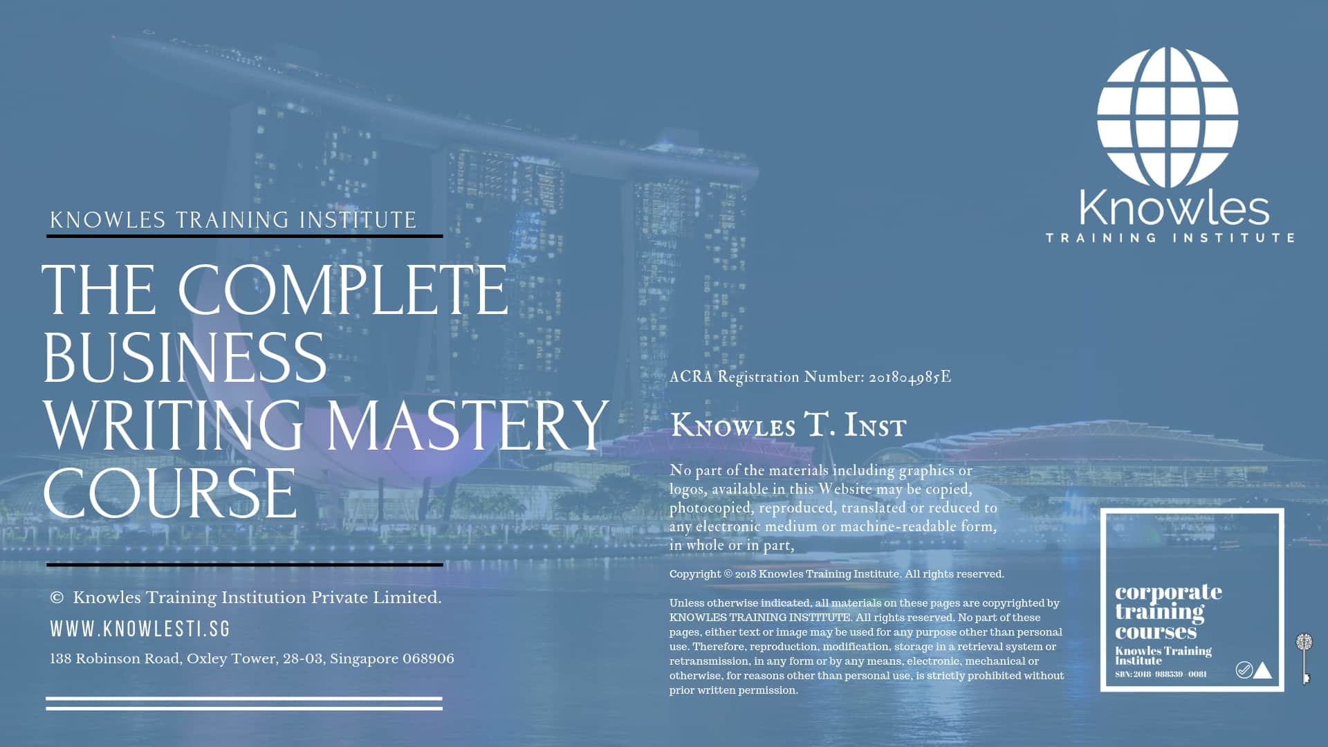 THE COMPLETE BUSINESS WRITING MASTERY COURSE