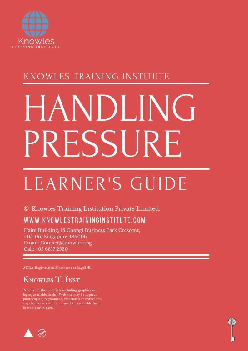 Handling Pressure Training Course