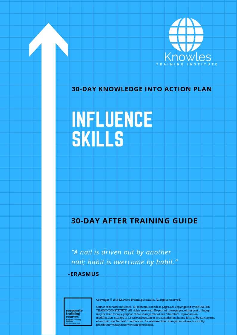 Influence Skills Training Course