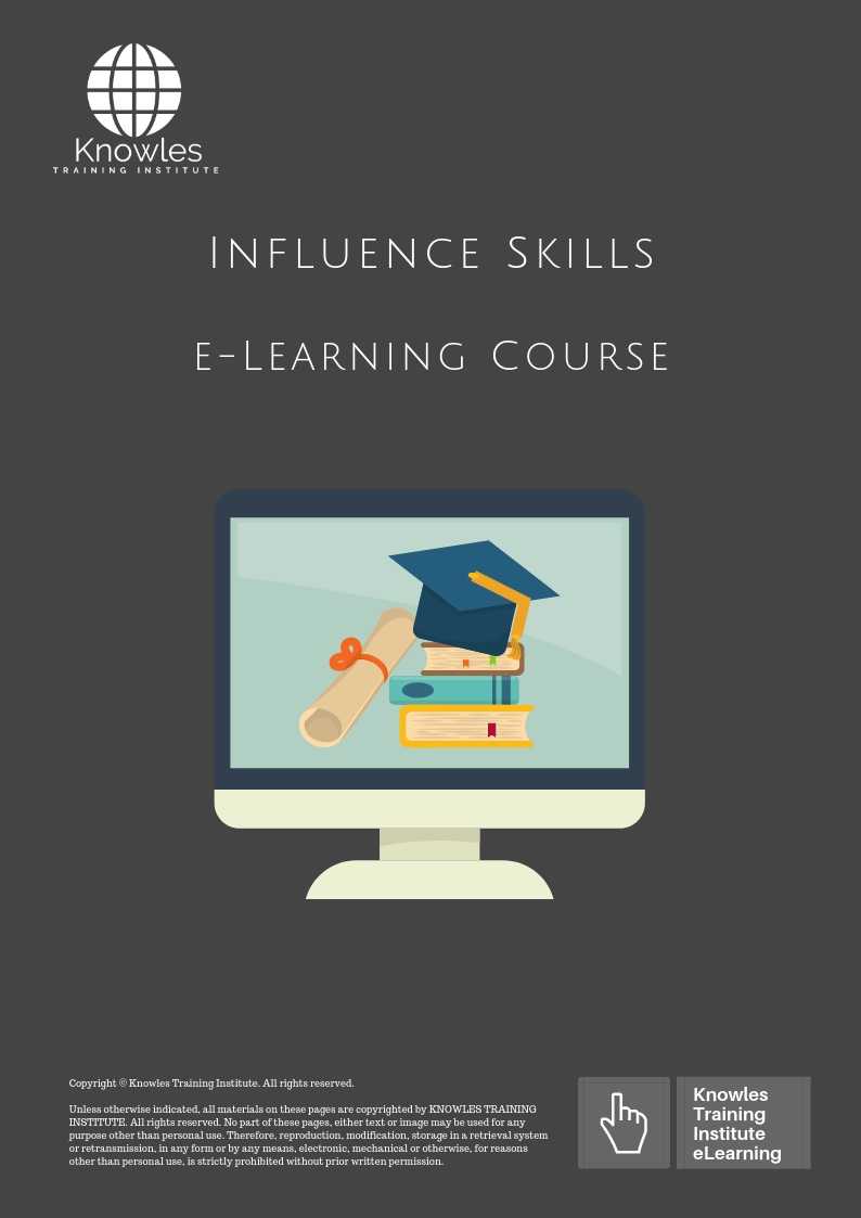 Influence Skills Training Course