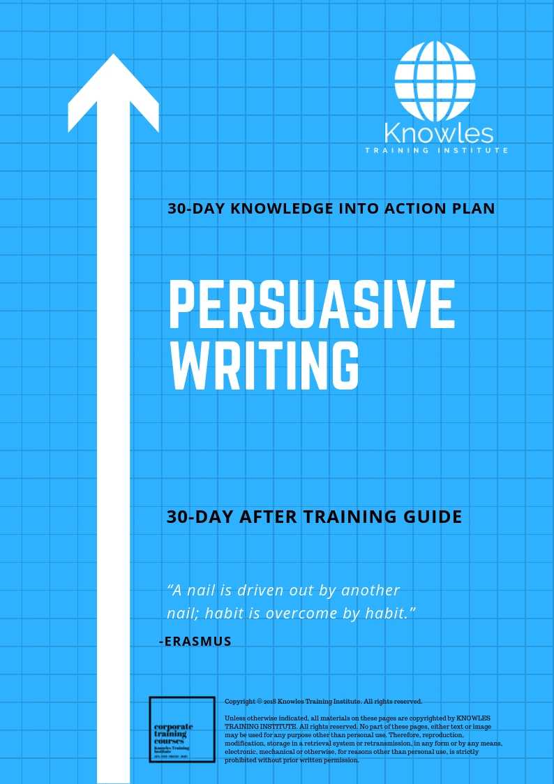 Persuasive Writing Training Course