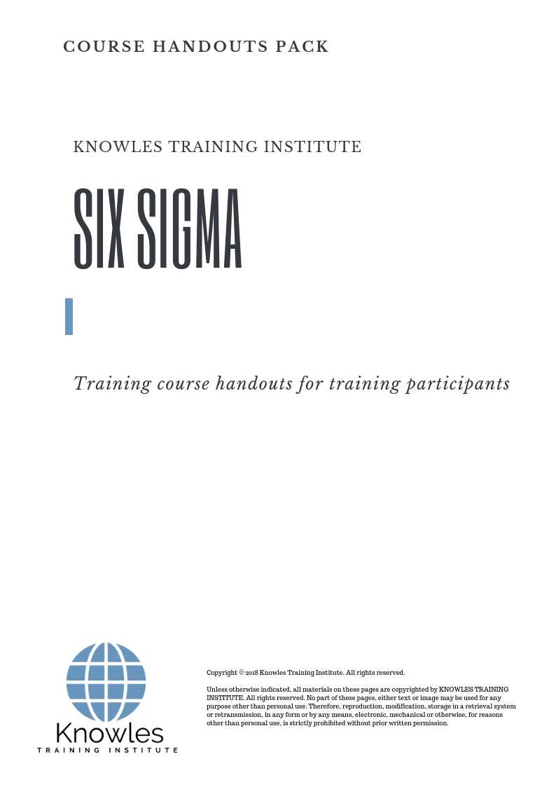 Six Sigma Training Course