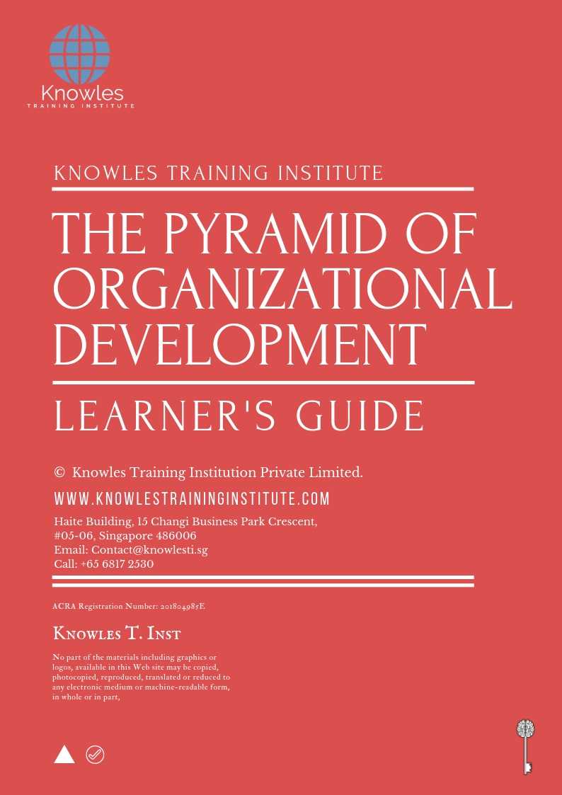 The Pyramid Of Organizational Development Learner’s Guide