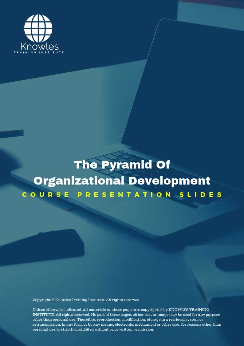 The Pyramid Of Organizational Development PPT Slides Used During Course